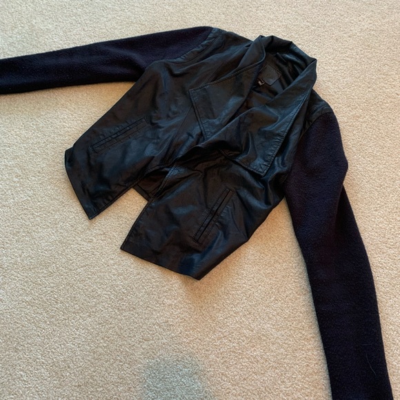 Joie Jevon Feather Leather Jacket - Picture 8 of 9